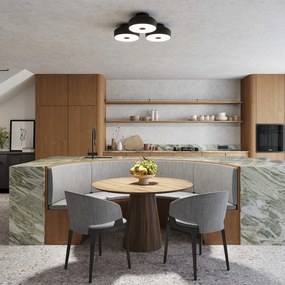 Czarna lampa sufitowa ø 30 cm Blacko – Sollux