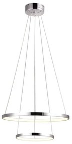Podwójna modernistyczna lampa chrom - V082 W0-H07
