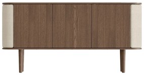 Brązowo-beżowa niska komoda w dekorze dębu 150x75 cm Treasures – UMAGE
