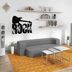 Kanapa dziecięca piankowa rozkładana SOFTY, szara