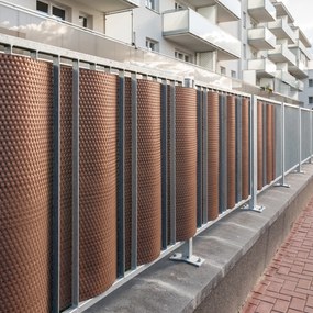 Osłona balkonowa Tress 0,9 x 5 m brązowa PATIO