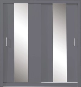 Szafa Przesuwna MIRA 200 cm Szafa Dwudrzwiowa z Szufladami