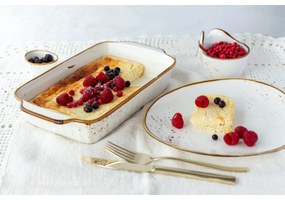 Mäser Naczynie do pieczenia Pintar Białe brązowekropki 30 x 18,6 cm, M