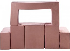 Velvet bricks set multifunkcyjny plac zabaw dla dzieci, różowy - meowbaby®