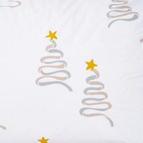 4Home Świąteczna pościel bawełniana Christmas tree, 140 x 200 cm, 70 x 90 cm, 140 x 200 cm, 70 x 90 cm
