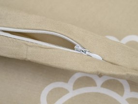 Bawełniana poszewka na poduszkę DEAMON POLY 45x45 cm, beżowy