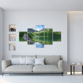 Obraz jeziora w Tatrach (125x70 cm)