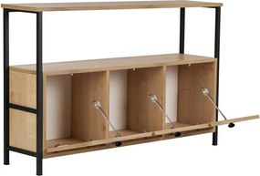 Konsola w dekorze dębu w jasnym naturalnym kolorze 29,5x120 cm Solace – Kalune Design