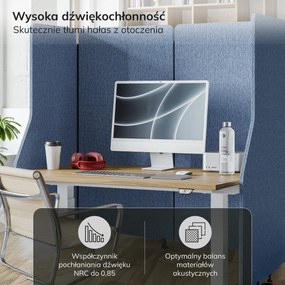 Parawan akustyczny SADIE Frozen Lake 240/145 cm