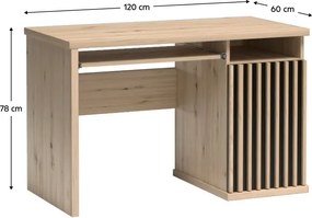 Biurko KOLI C-19, dąb artisan