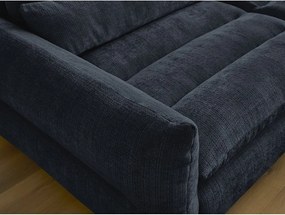 Ciemnoniebieska sofa z tkaniny szenilowej 276 cm Neil – Bobochic Paris