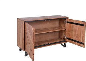 Szafka z litego drewna akacjowego 120x78x40 cm Ambala – Interia Home &amp; Living