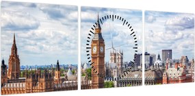 Obraz - Big Ben (z zegarem) (90x30 cm)