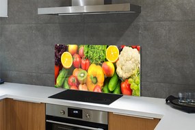 Szklany Panel Zielona Kompozycja Warzywna