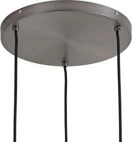 Designerska lampa wisząca grafitowa 3-punktowa - Ard