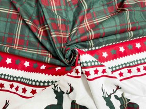 PrzytulneMieszkanie.pl PrzytulneMieszkanie.pl Flanelowa pościel FJORDEN zielona Rozmiar pościeli: 70 x 90 cm | 140 x 200 cm