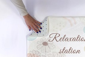 Dywanik do łazienki Dywanik do łazienki Line Art Kwiecisty