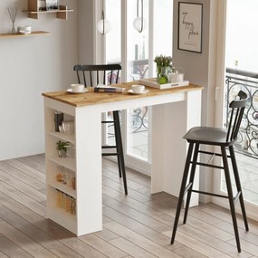 Stół barowy Lux White and Atlantic Pine