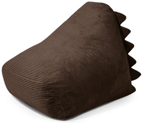 Ciemnobrązowy sztruksowy dziecięcy worek do siedzenia Snug 80 Dragon – SLOWDOWN