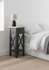 Czarny stolik boczny do salonu H7-B50