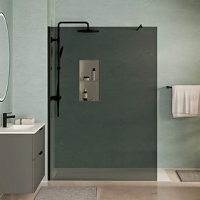 Walk-In Dusche EIRA - Grauglas 8 mm und 10 mm