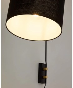 Czarny kinkiet ø 25 cm Jex – Kave Home