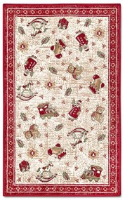 Czerwony dywan z mieszanki bawełny ze świątecznym motywem 50x80 cm Toy's Delight Red Christmas – Villeroy&amp;Boch