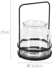 Świecznik na tealight, metalowy uchwyt