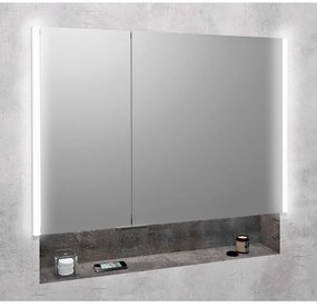 Szara szafka łazienkowa 85,5x70 cm Integra – Sapho