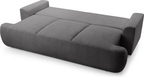 Sofa VELO z funkcja spania i pojemnikiem CIEMNY SZARY CORAL 80