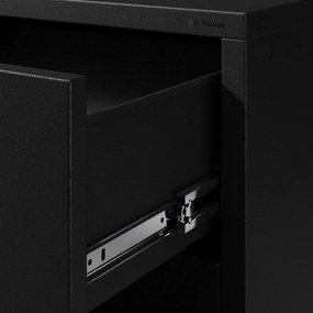 Komoda szafka metalowa czarna  Modern CARLA 800 x 1015 x 400 mm