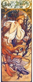 Reprodukcja obrazu Alfonsa Muchy Spring – Fedkolor, 30x80 cm