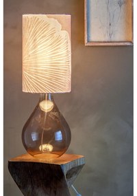 Brązowa lampa stołowa z tekstylnym kloszem (wysokość 65 cm) Leni – Bloomingville