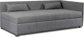 Łóżko Tapczan Młodzieżowe KARO 2 90x200 cm Narożne Szare