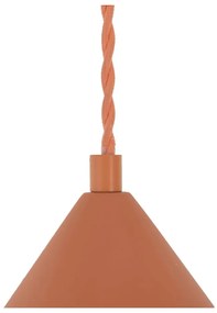 Ceglana lampa wisząca z kamiennym kloszem ø 30 cm Vilma – SULION