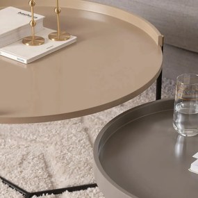 Stolik do odkładania Mandy Beige, 2 szt.