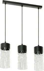 Szklana potrójna lampa wisząca nad stół - 3X EX501 M9-Z70