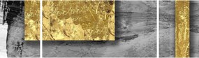 Obraz - Złote kwadraty N⁰2 (170x50 cm)