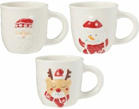 Zestaw 3 ceramicznych kubków North Pole 500 ml