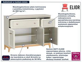 Kaszmirowa komoda na nóżkach P8-B95