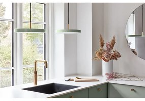 Jasnozielona lampa wisząca LED z metalowym kloszem ø 31 cm Asteria Mini – UMAGE