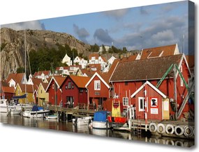 Obraz na płótnie Panorama Nocnej Metropolii