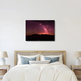 Obraz różowej Drogi Mlecznej (70x50 cm)