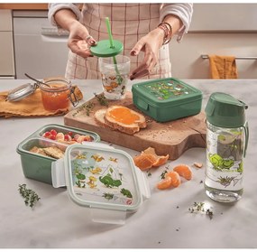 Zielony pojemnik śniadaniowy dla dzieci Dinosaur – Snips