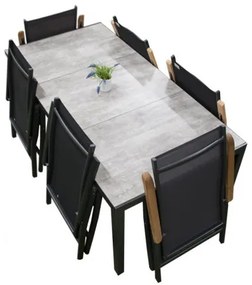 Czasza parasola ochronny na stół 180x90 cm + 4 do 6 rozkładanych krzeseł