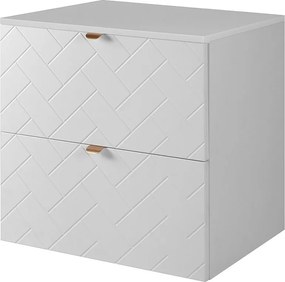 Meble łazienkowe, Biały Mat, 60 x 57 x 46 cm, złote uchwyty