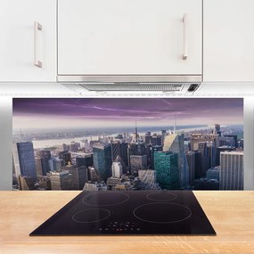 Panel Szklany Panorama Nowoczesnej Metropolii