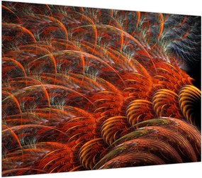 Obraz - Abstrakcyjna imitacja piór (70x50 cm)