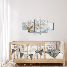 Obraz – Eleganckie drzewo życia 3D (125x70 cm)