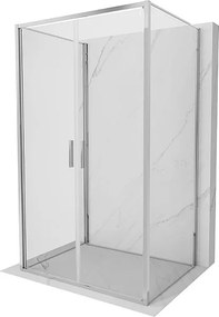 Mexen Exo-3S kabina prysznicowa 3-ścienna uchylna 70 x 110 cm, transparent, chrom - 814-070-110-01-00-3S